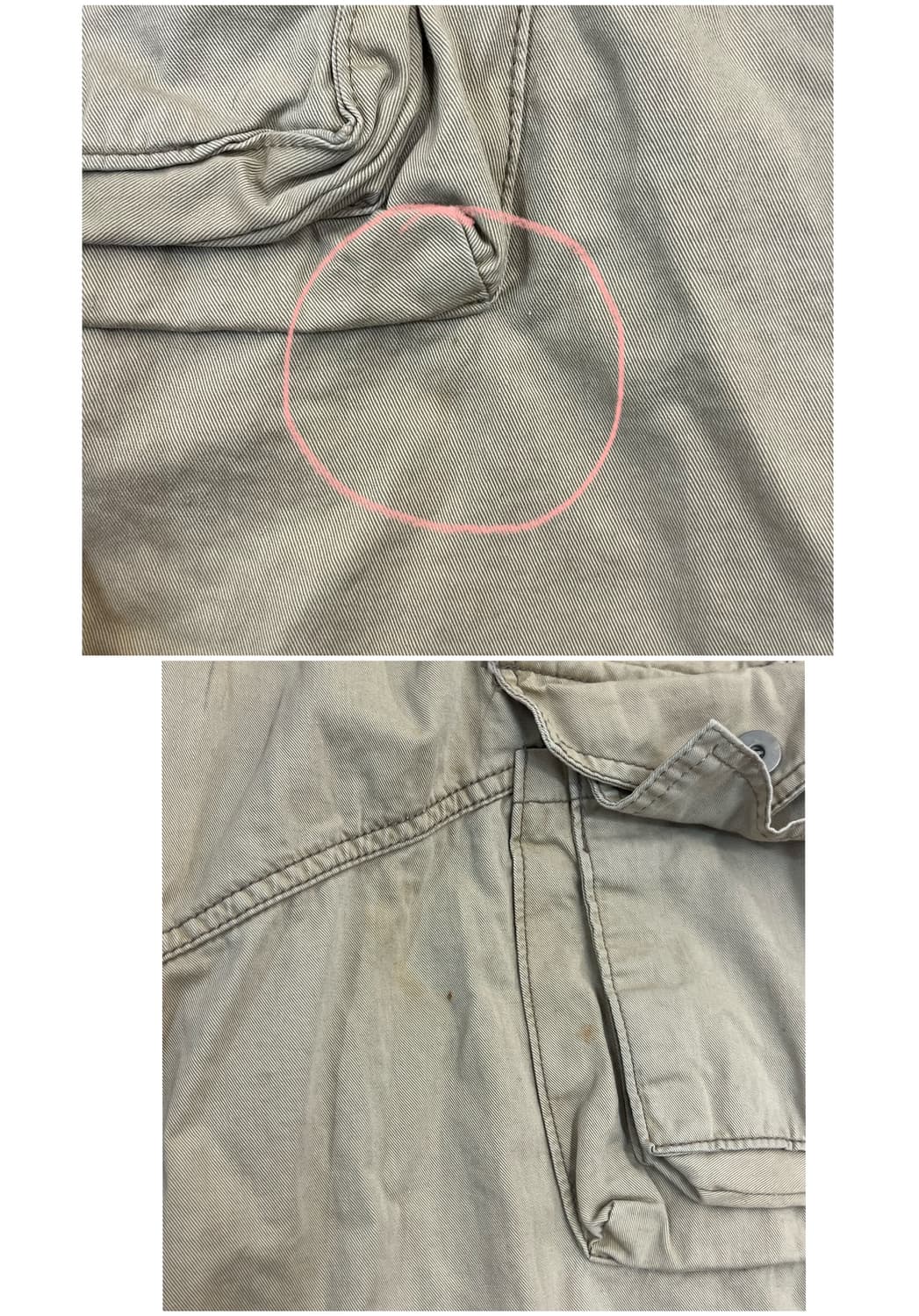 빈티지 카고 하프 팬츠 베이지 M #csz3555 상품이미지6