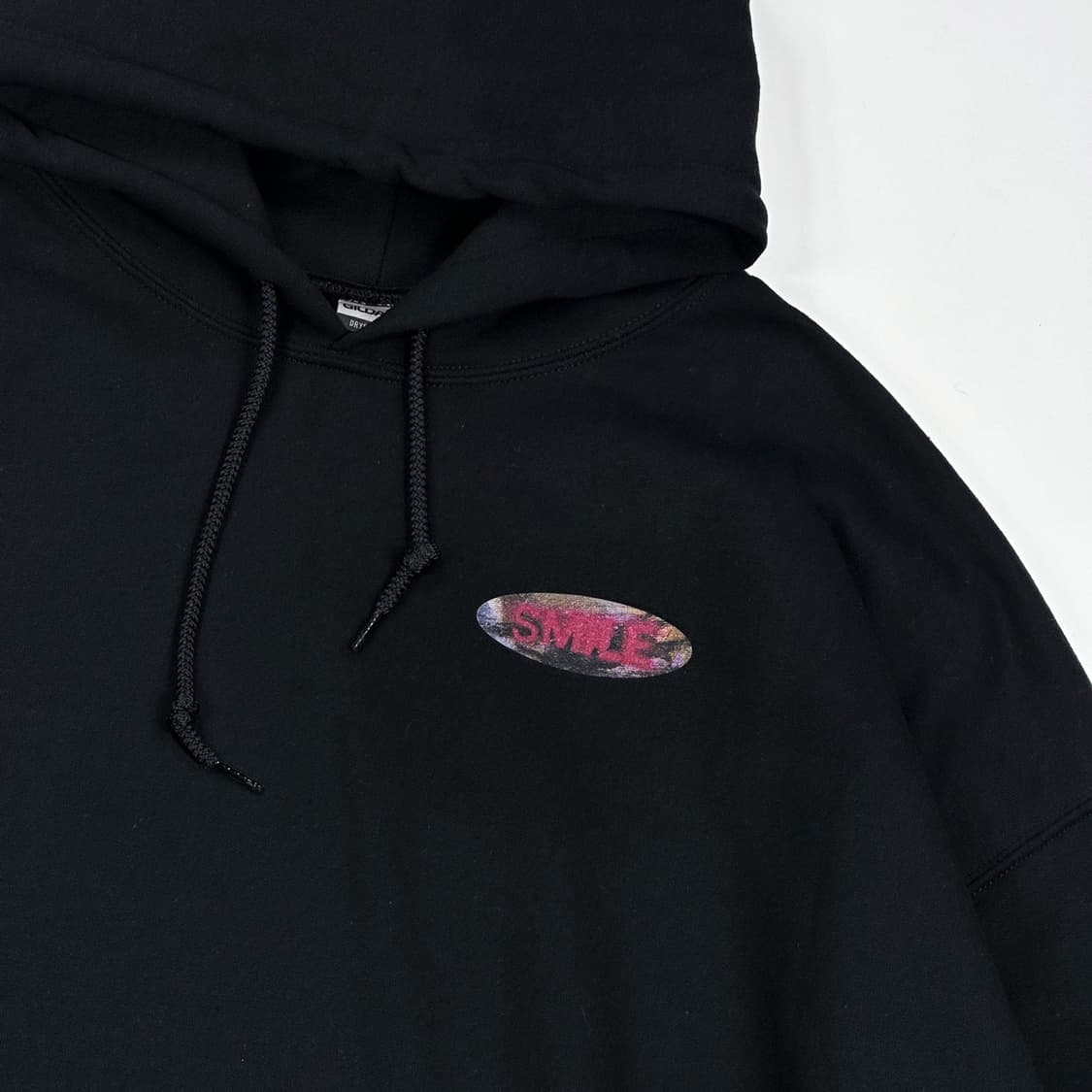 길단 박스 로고 블랙 박시 후드티 (XXL) 상품이미지4