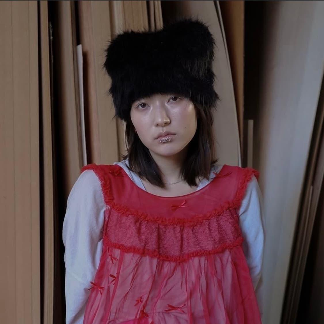 고로고라 캣 리버시블 비니 상품이미지1