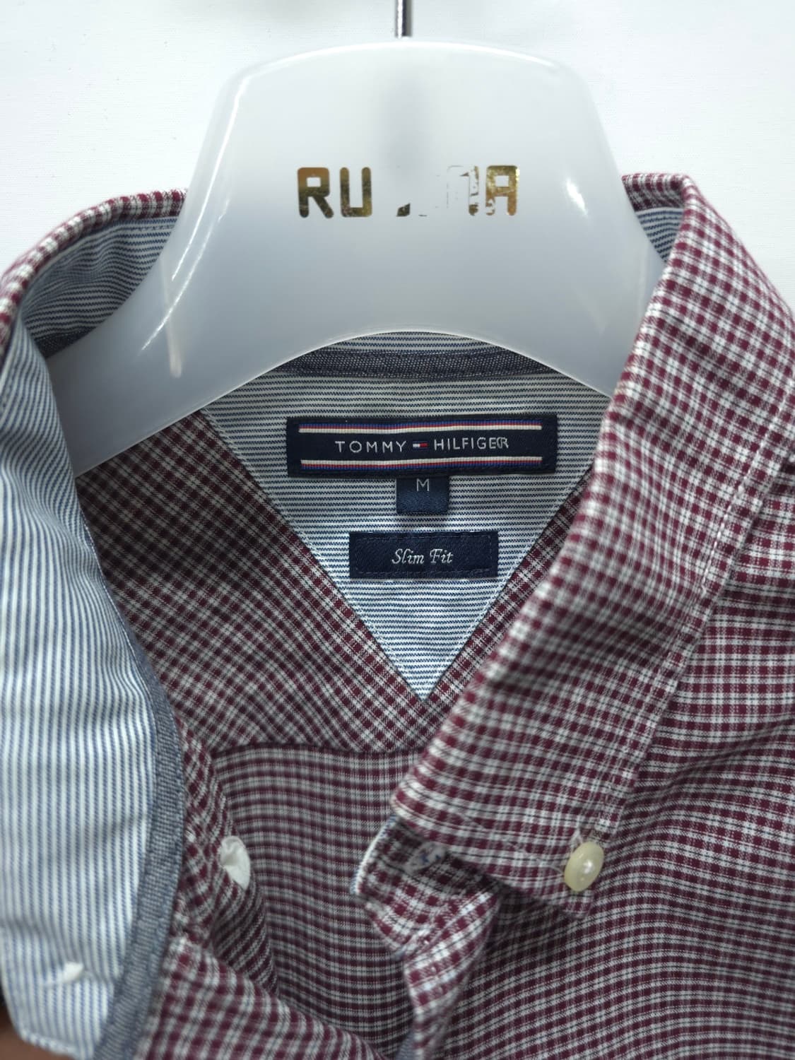 타미힐피거 봄여름 가벼운 체크셔츠 ( 남성M ) 상품이미지5