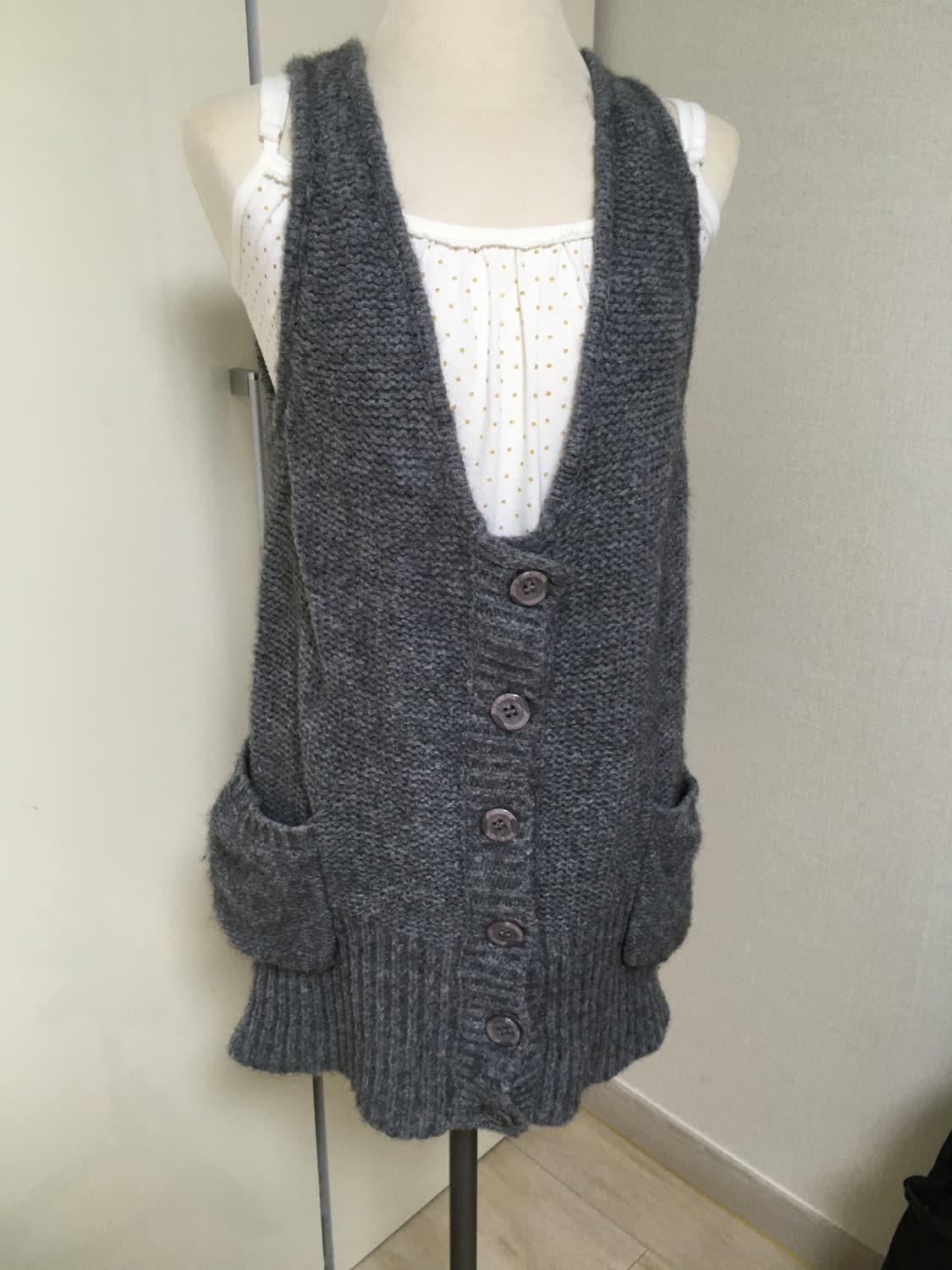 일본vtg 모리걸 니트베스트 상품이미지1