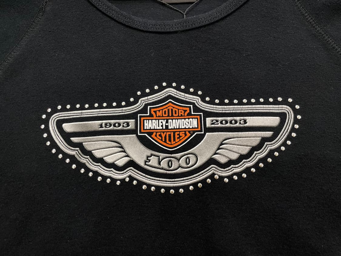 (L) USA Harley Davidson 할리 프린팅 슬리브리스 나시 상품이미지8