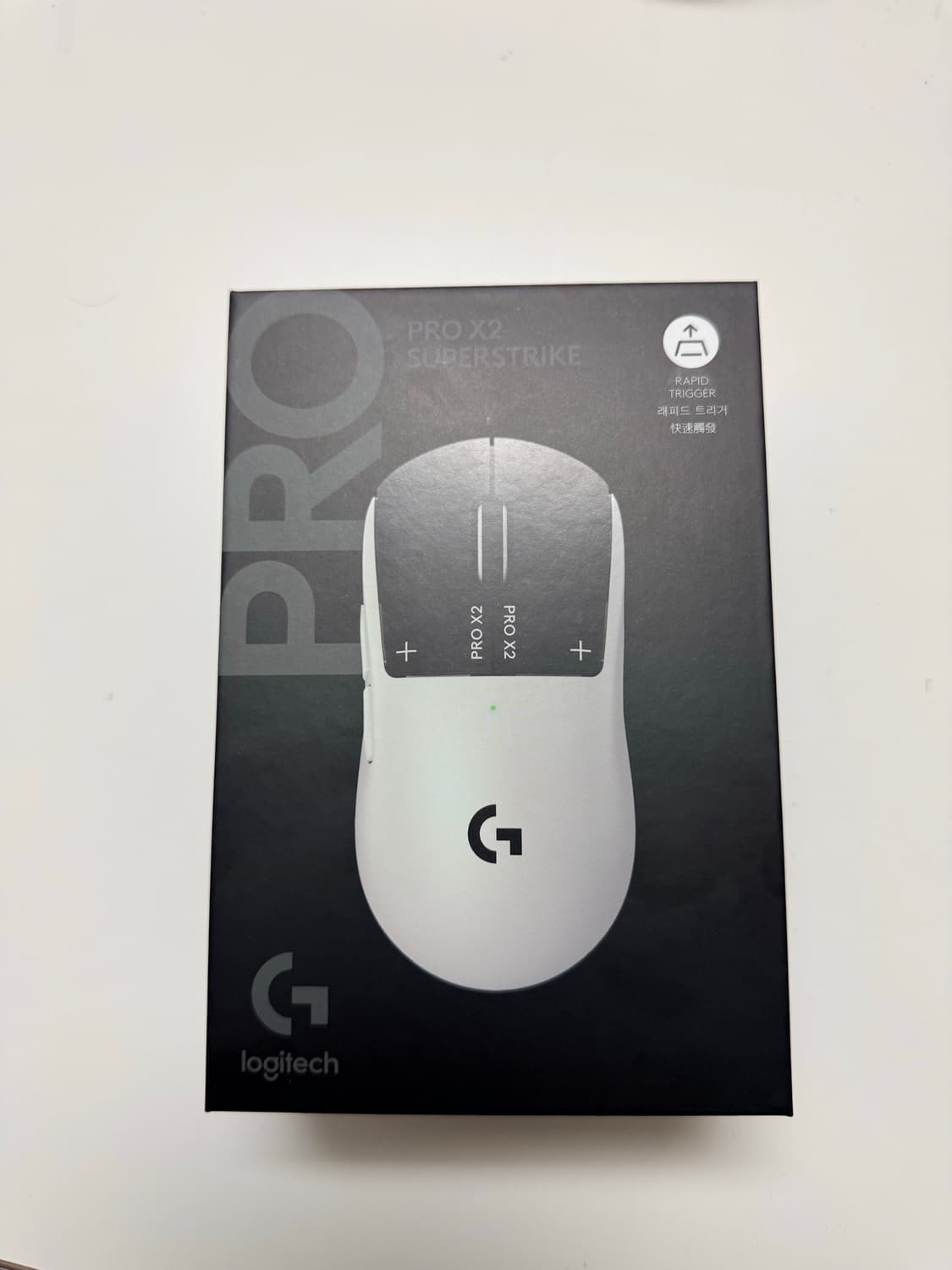 로지텍 G 프로 X 2 슈퍼스트라이크 무선 게이밍 마우스 실버 블랙  상품이미지1