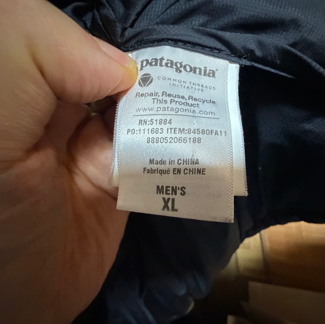 파타고니아 피츠로이 블랙 xl  상품이미지10