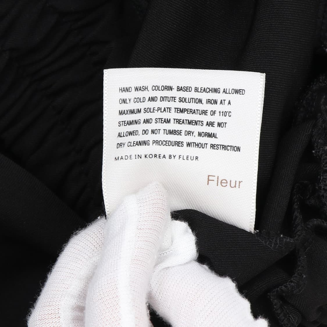FLEUR 포인트 라인 밴딩 와이드 팬츠 상품이미지4