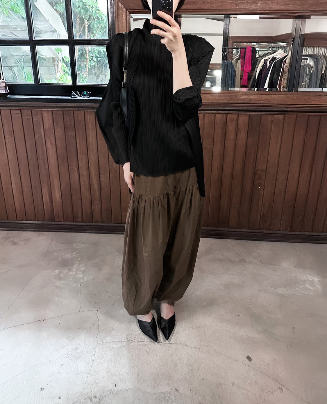 PLEATS PLEASE black cardigan 상품이미지3