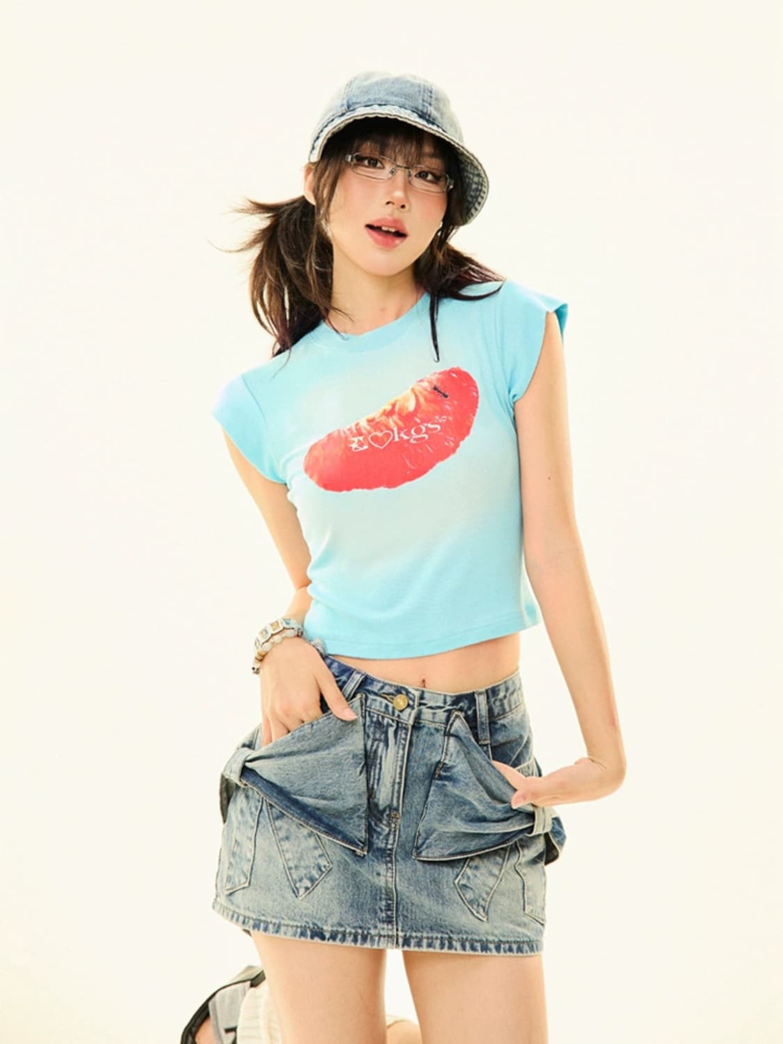 MAIKAO 자몽 크롭티셔츠 상품이미지2