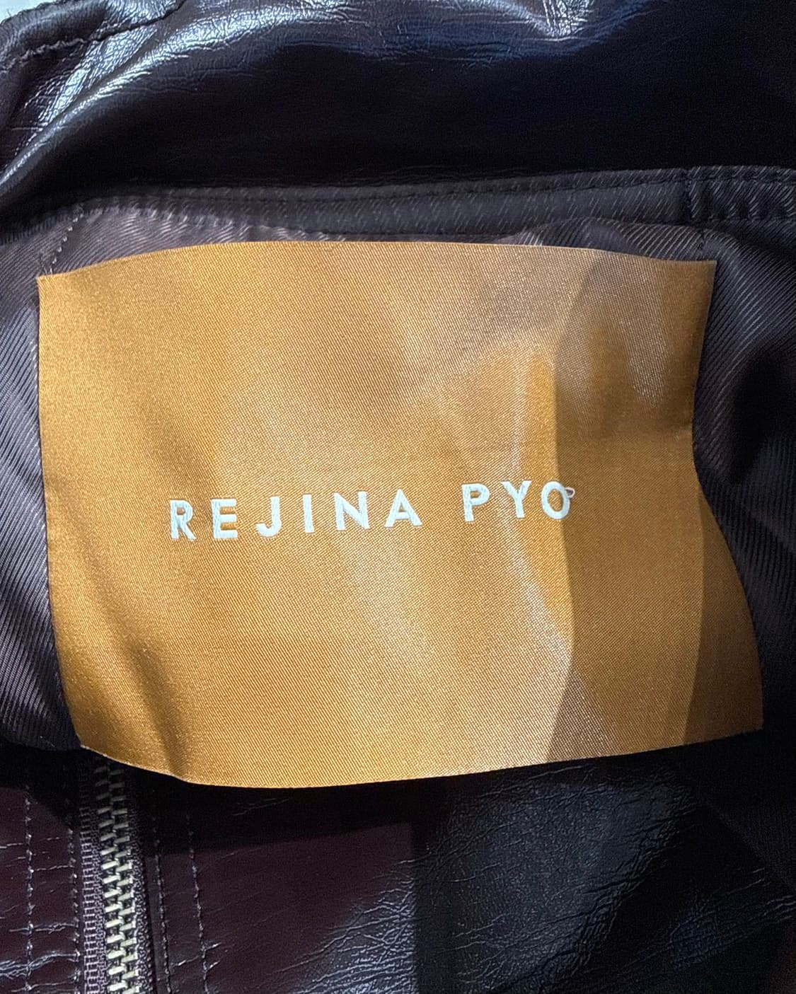 레지나 표 버건디 레이온 자켓  상품이미지8