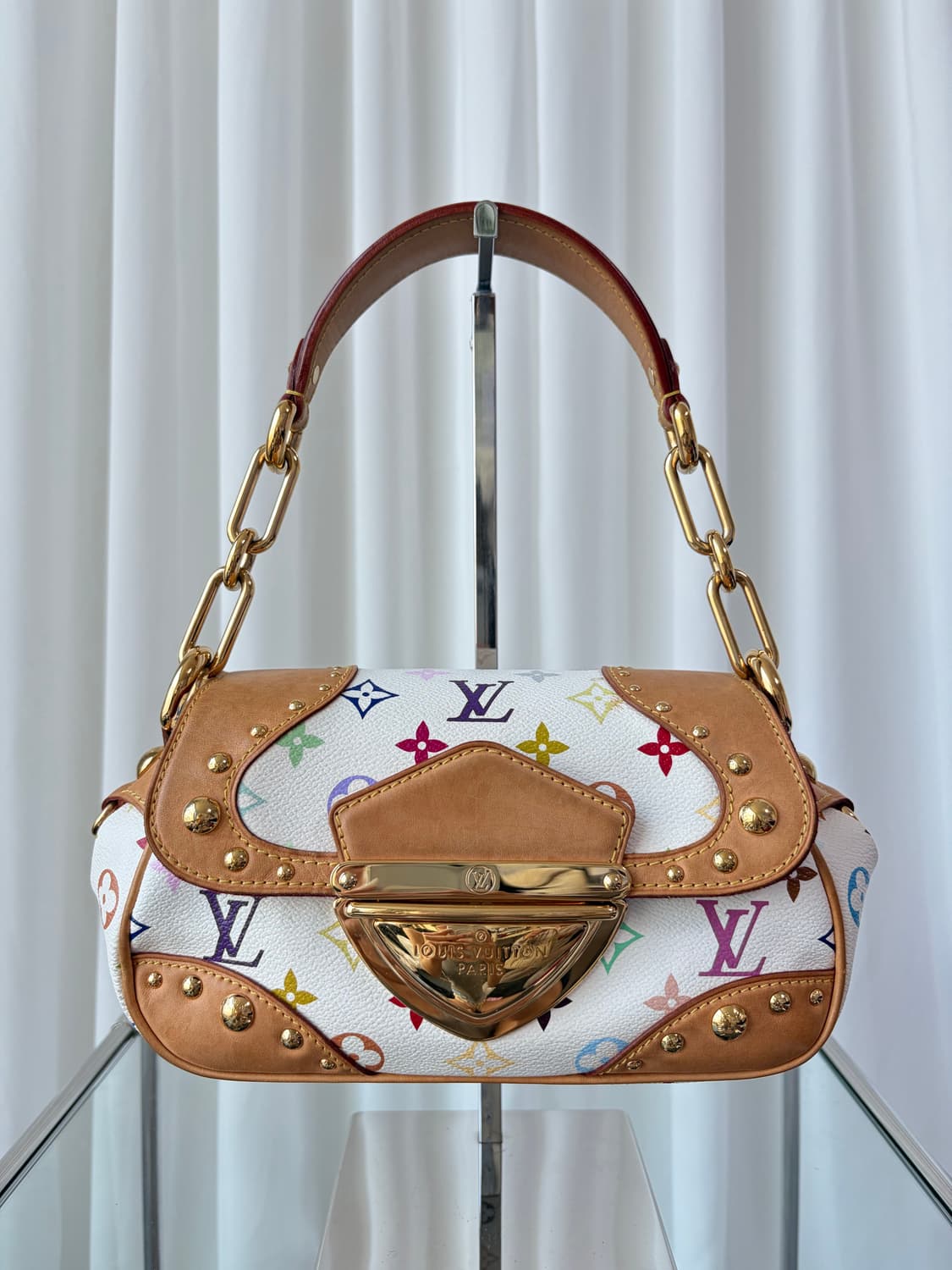 루이비통 x 무라카미 마릴린 화이트 멀티컬러 모노그램 숄더백 상품이미지2