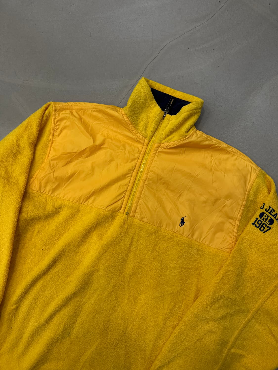 폴로 옐로우 반집업 XL 상품이미지2