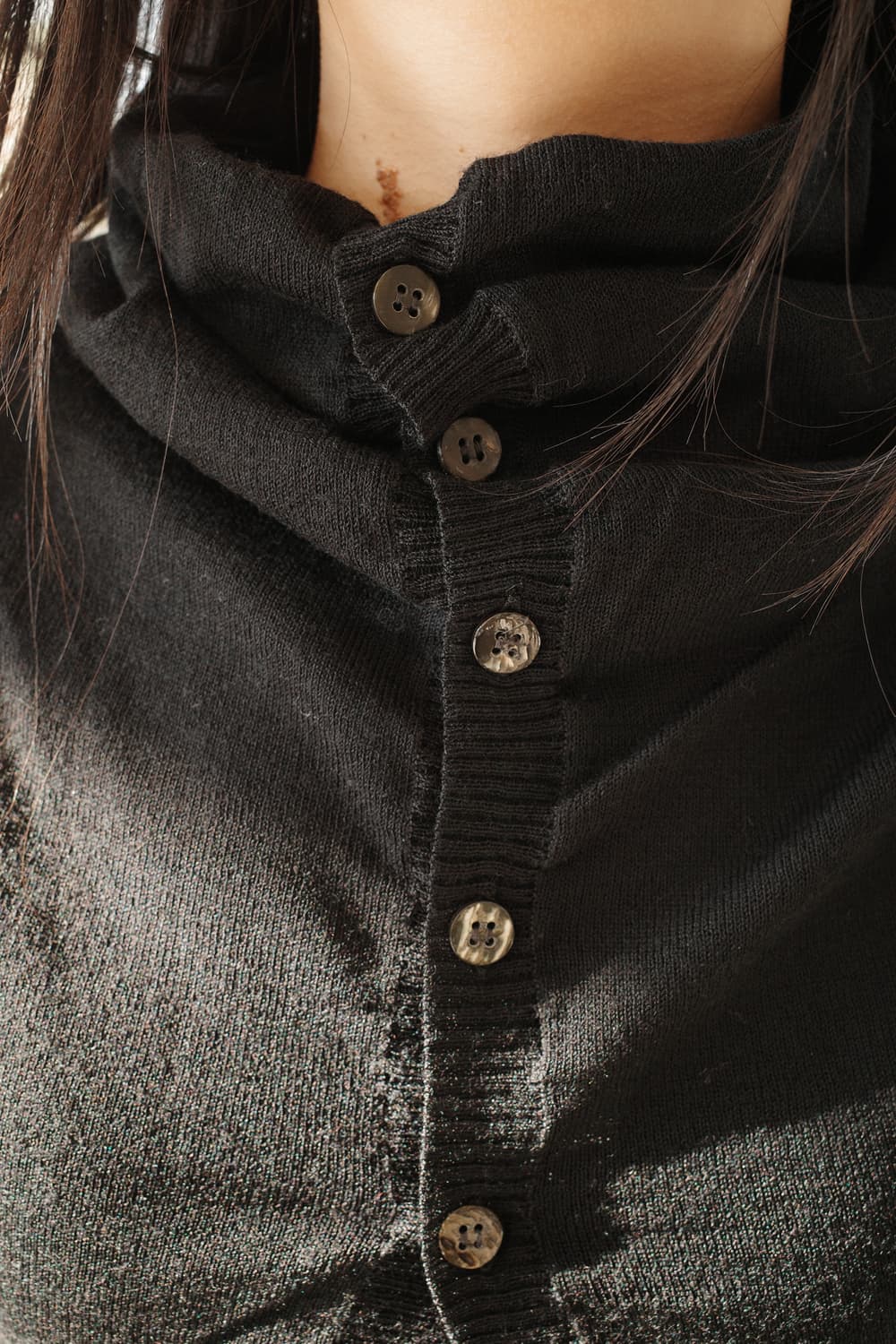 96aw layered cowl neck cardigan 상품이미지1