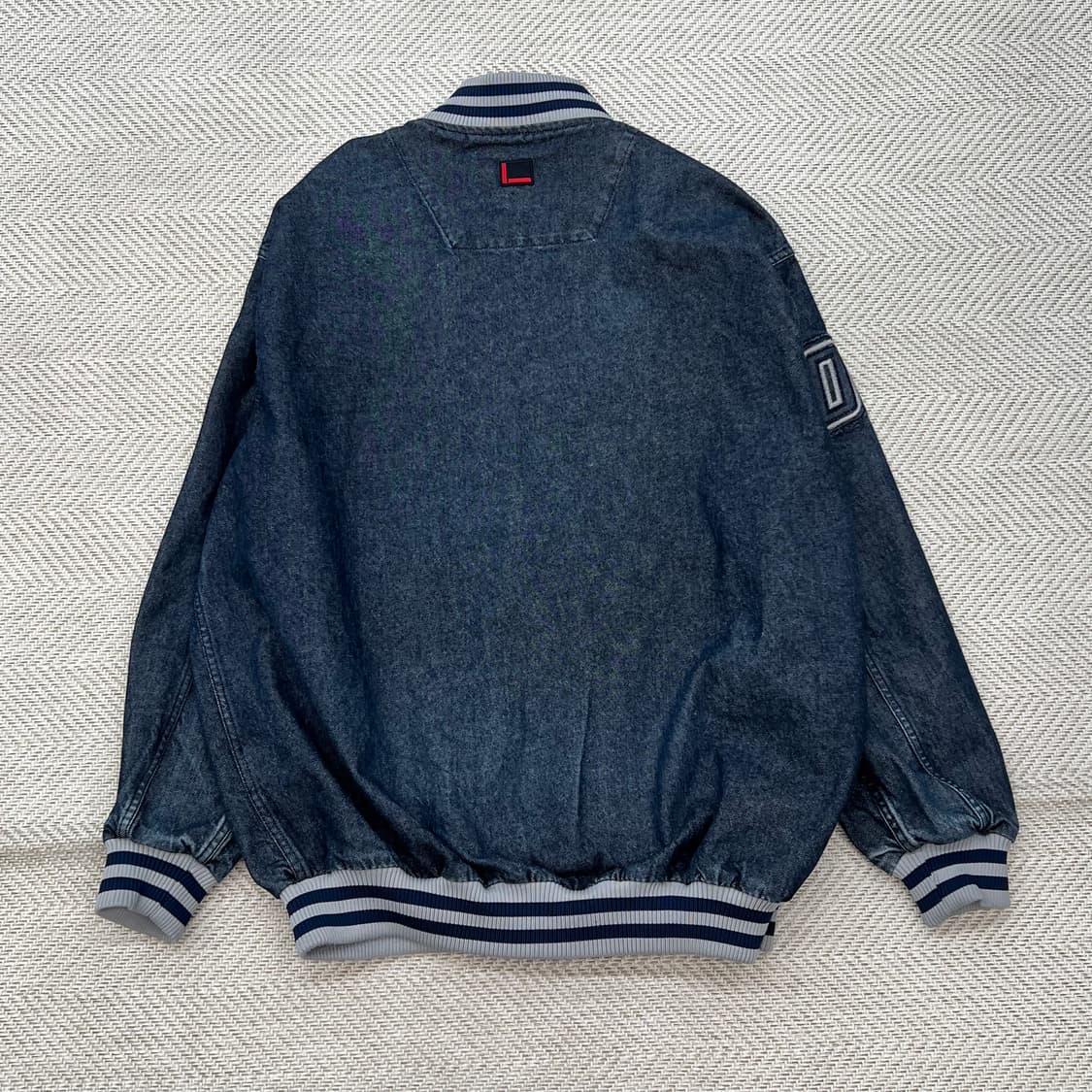 후부 데님 바시티자켓 r2226 상품이미지2