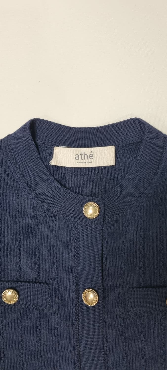 아떼 바네사브르노 골지짬임 울혼방 가디건 Free 상품이미지9