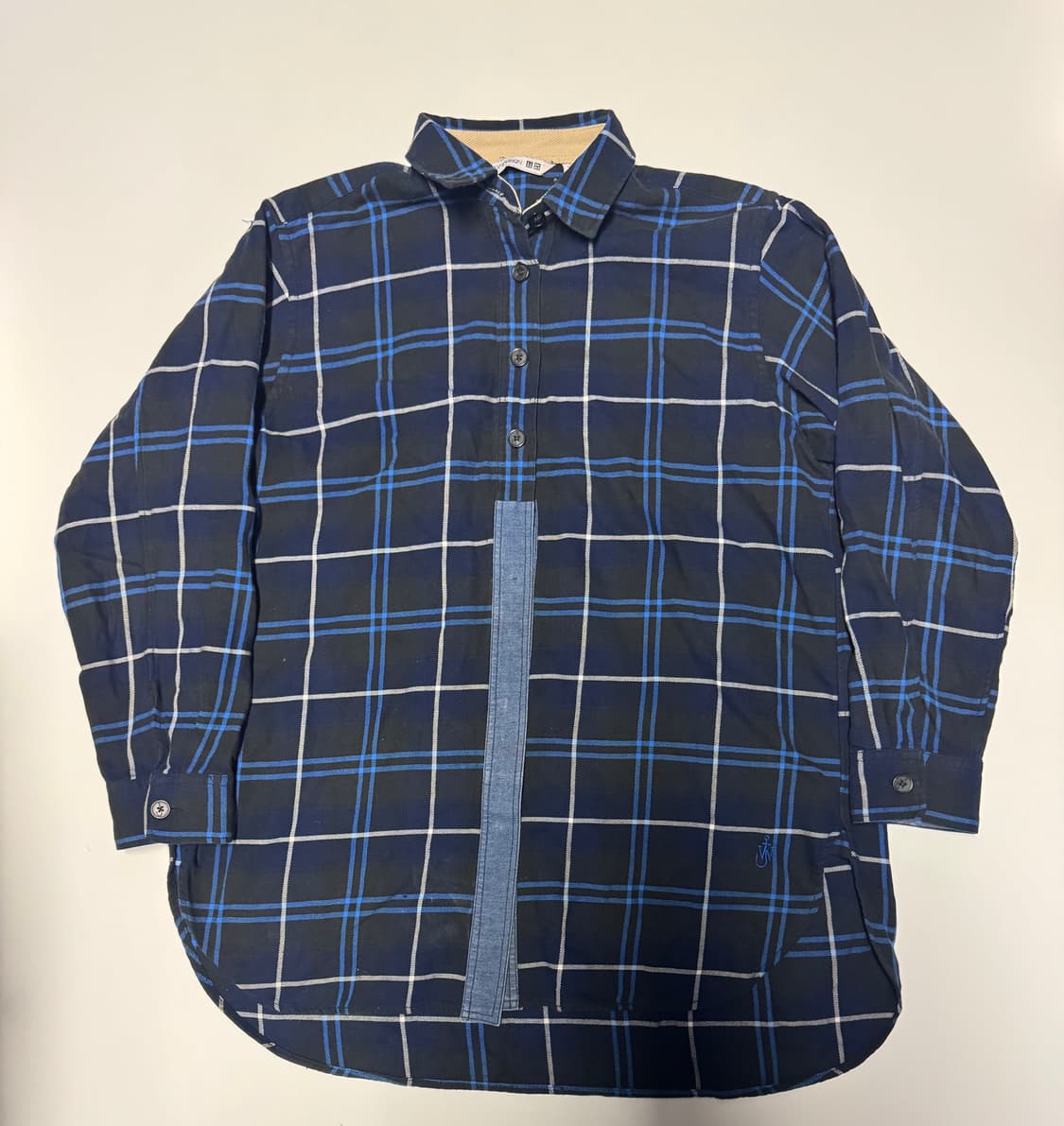 유니클로 X JW앤더슨 오버핏 빈티지 체크셔츠 상품이미지1