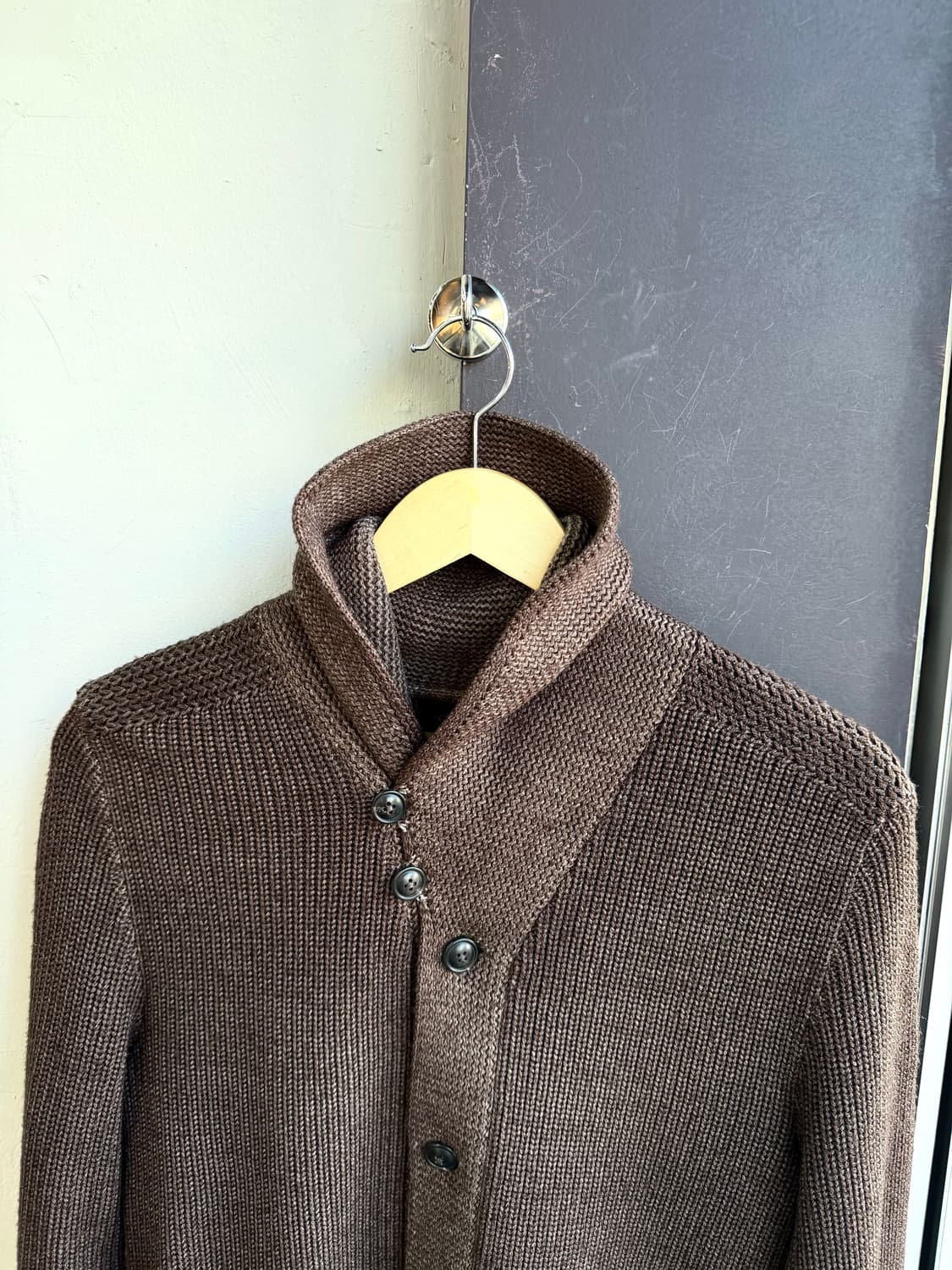 S/ RRL 더블알엘 메리노울 숄카라 가디건 상품이미지7