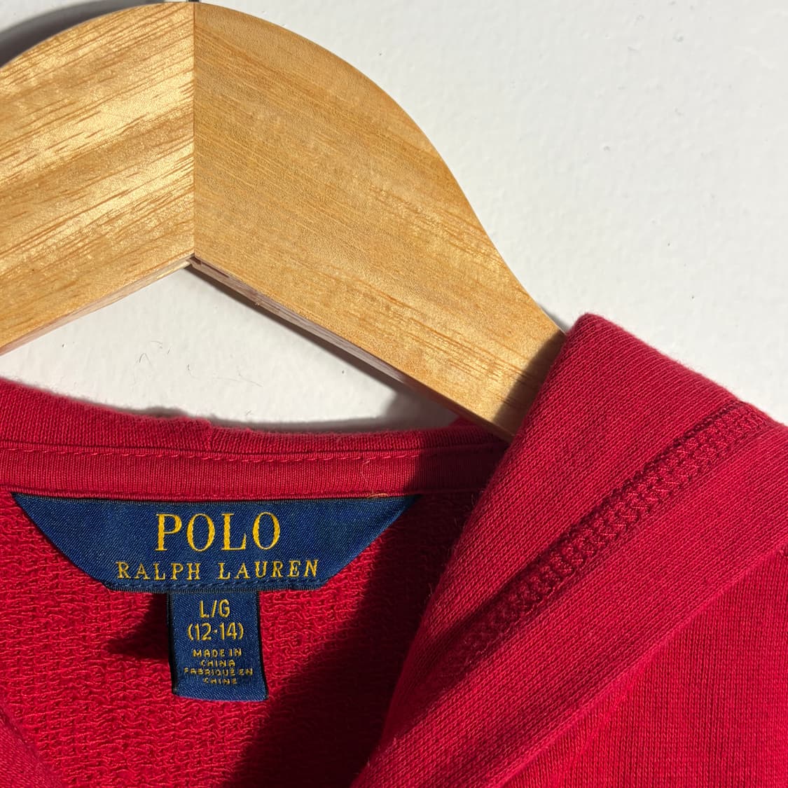 폴로 레드 후드집업 (무료배송) 상품이미지2