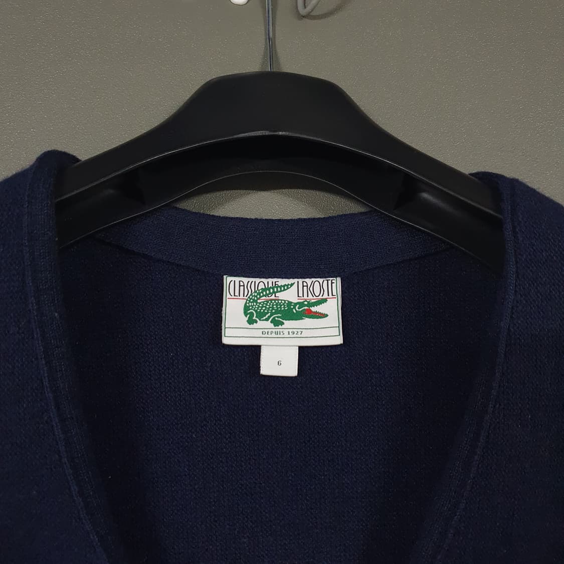 110 (2XL) 라코스테 신형 21FW 남성 링스 와이넥 니트 가디건 상품이미지7