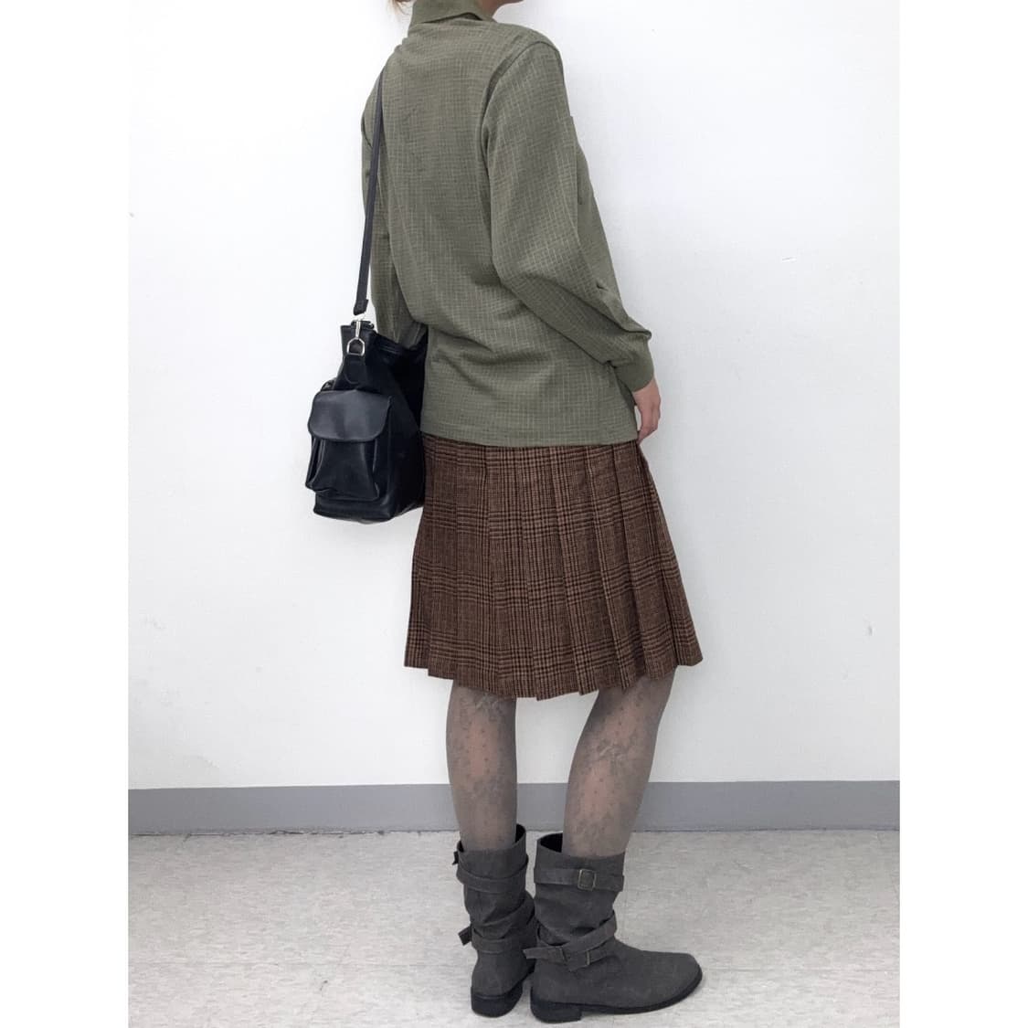 빈티지 닥스 올리브 카키 폴로셔츠 상품이미지3