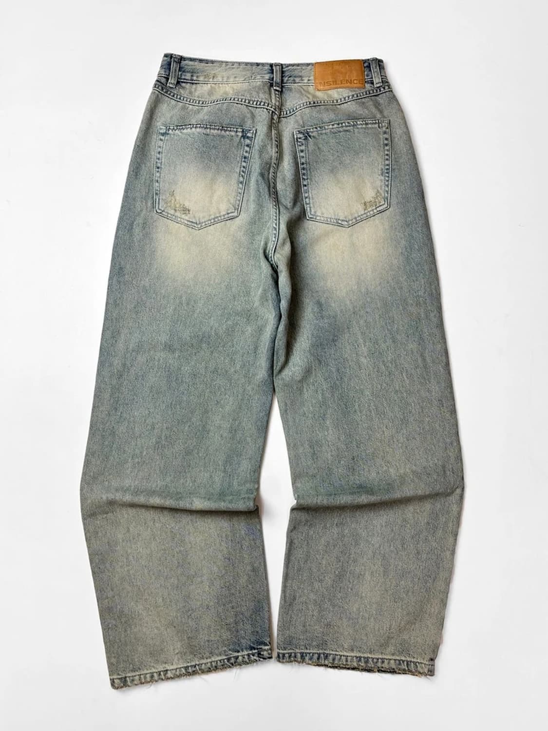 인사일런스 워시드 와이드 데님 팬츠 PN5637 상품이미지6