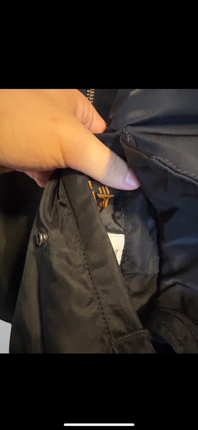 알파인더스트리 ma-1 블랙 S 상품이미지6