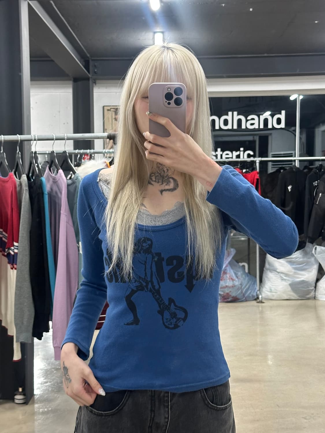 히스테릭 글래머 롱슬리브 티셔츠 상품이미지2