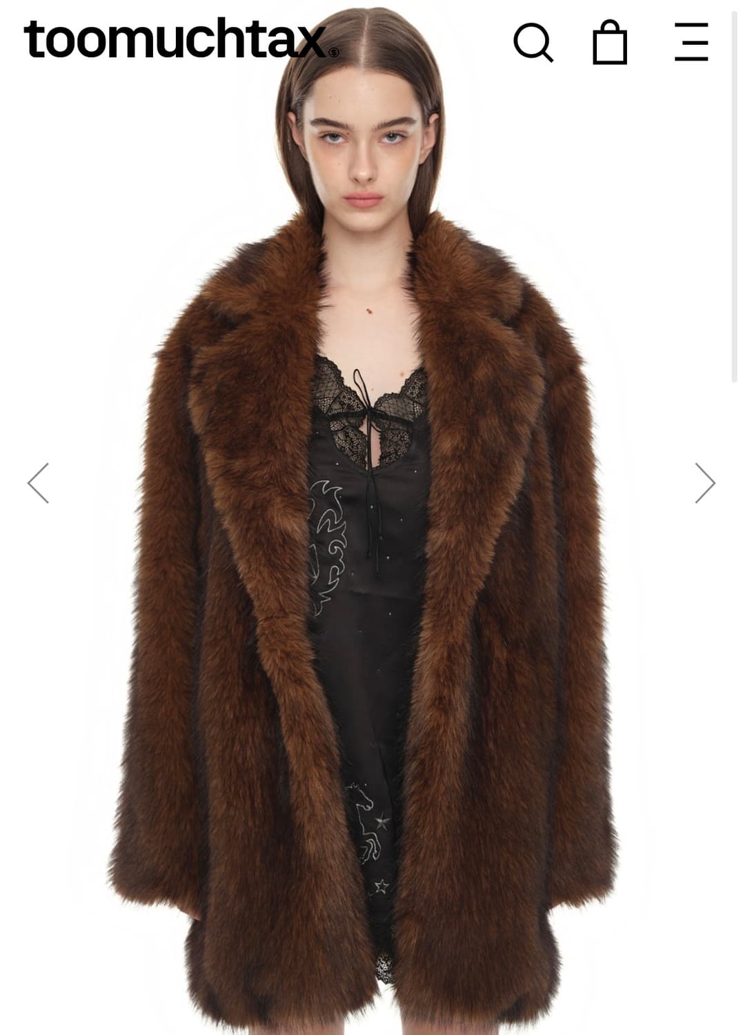 투머치택스 폭스 퍼 자켓  상품이미지1