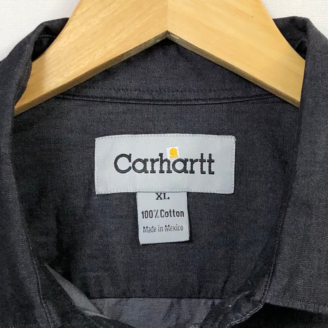 XL 칼하트 블랙 데님 셔츠 상품이미지3