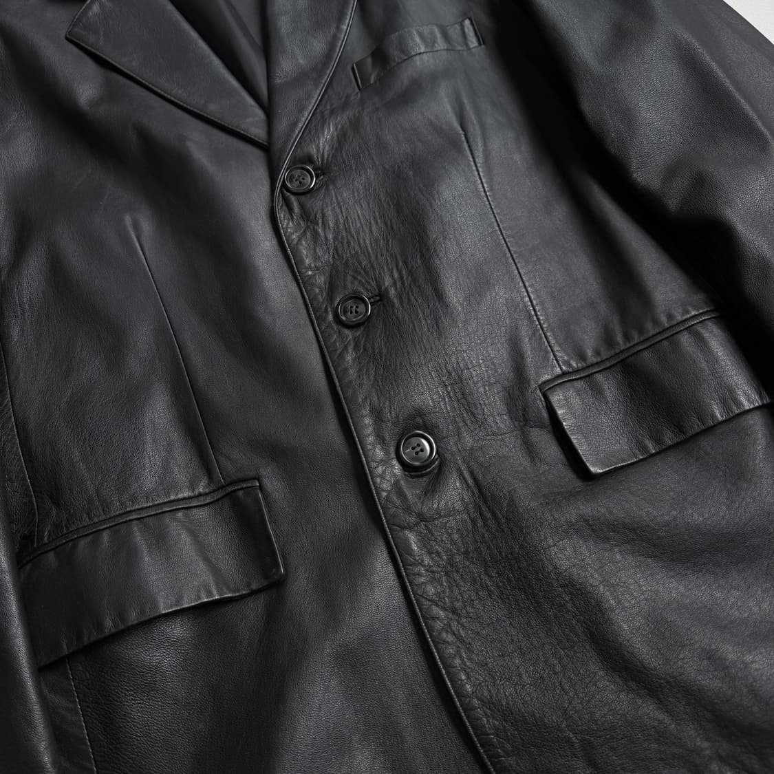 빈티지 양가죽 리얼레더 가죽 블레이저 자켓  상품이미지4