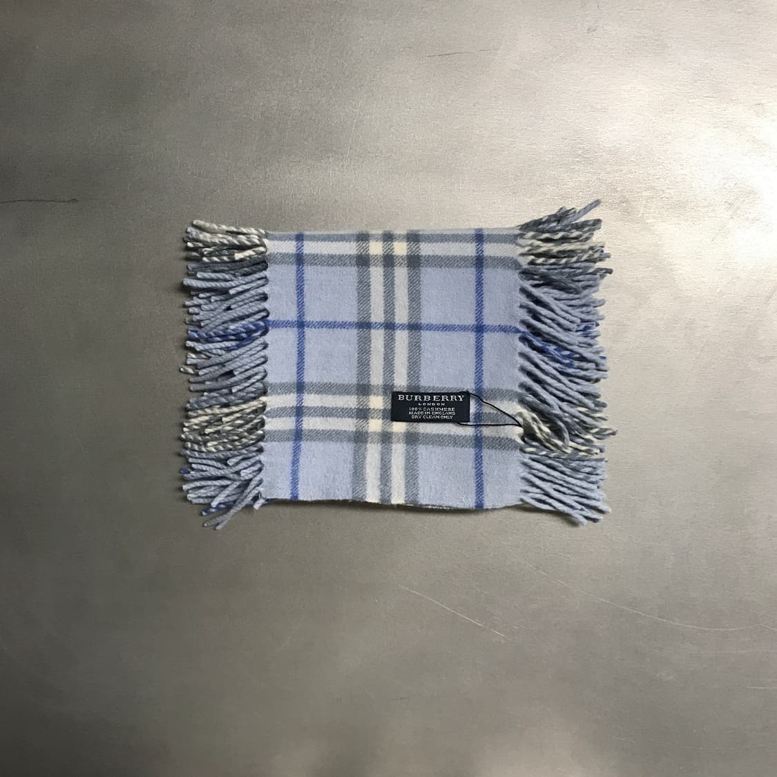 버버리 정품 캐시미어 머플러 블루 상품이미지2