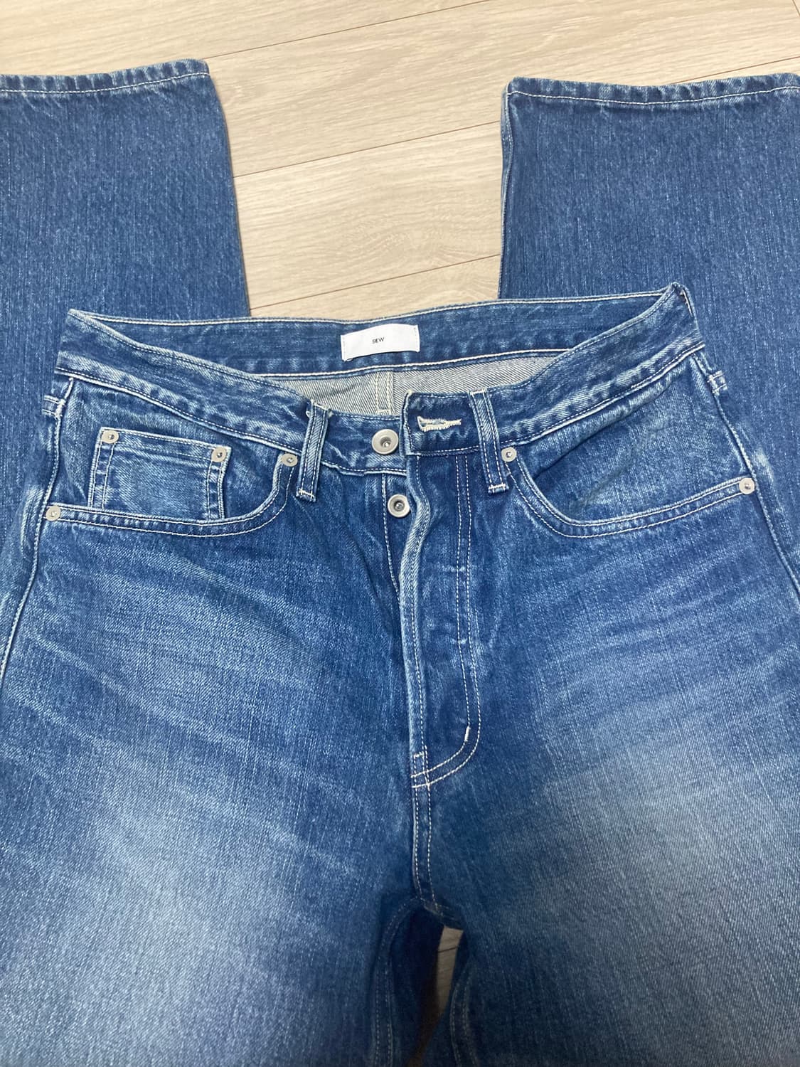 SEW 스트레이트 셀비지 다크블루 1 상품이미지3