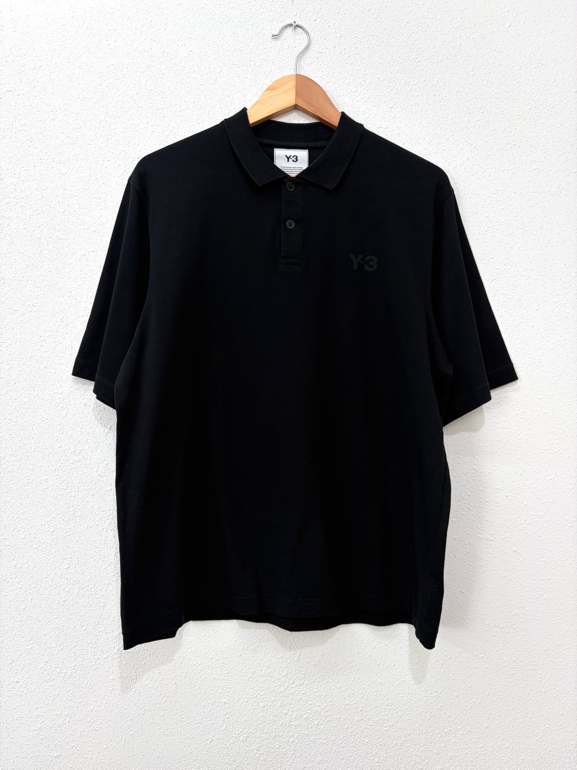Y-3 블랙 PK 반팔 카라티 상품이미지1