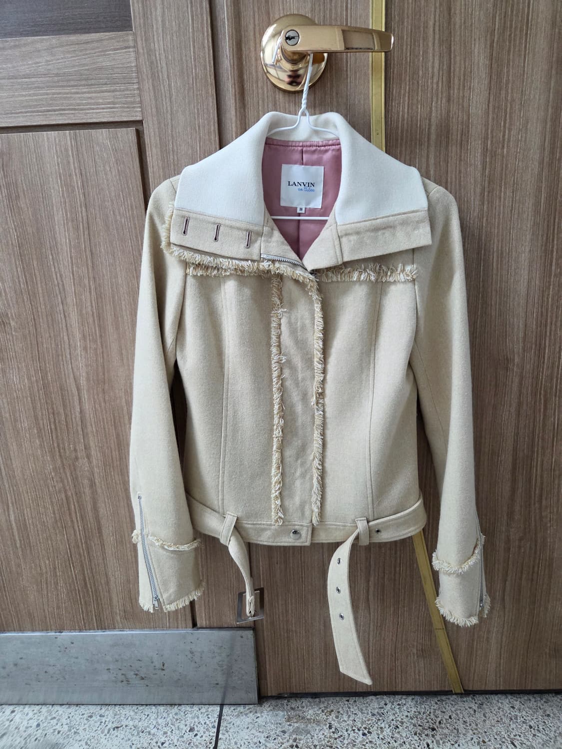LANVIN 린넨 혼방 벨티드 자켓 38 상품이미지1