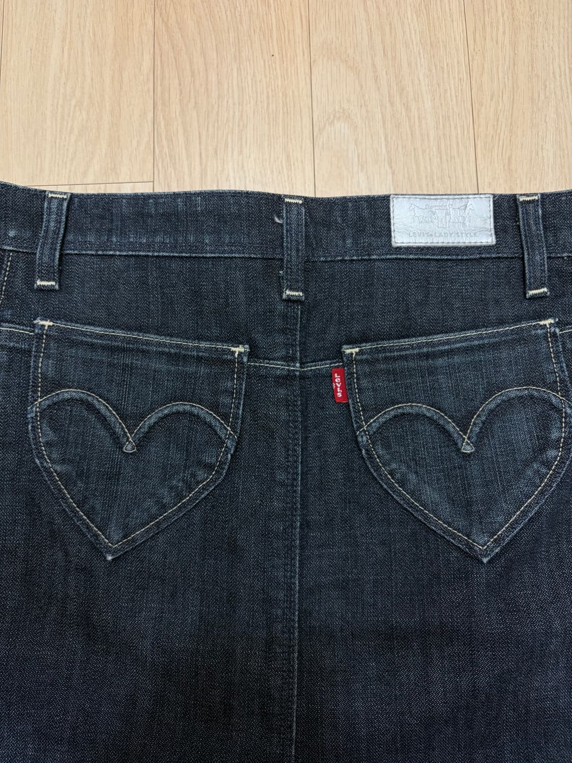 리바이스 실버텍 H라인 생지 미니스커트 26 상품이미지2