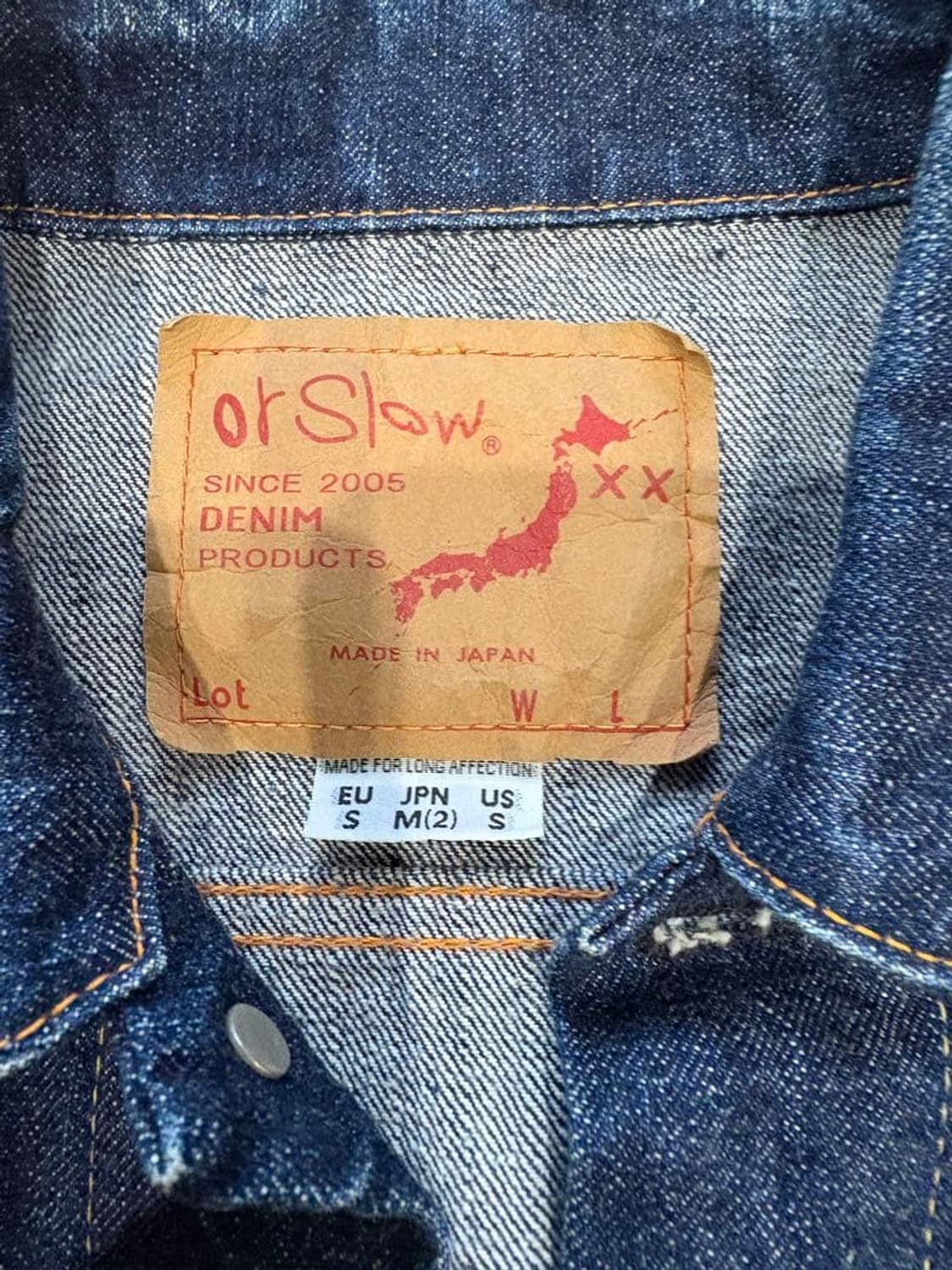 [M] 오어슬로우 3세대 1960'S 데님자켓 상품이미지3