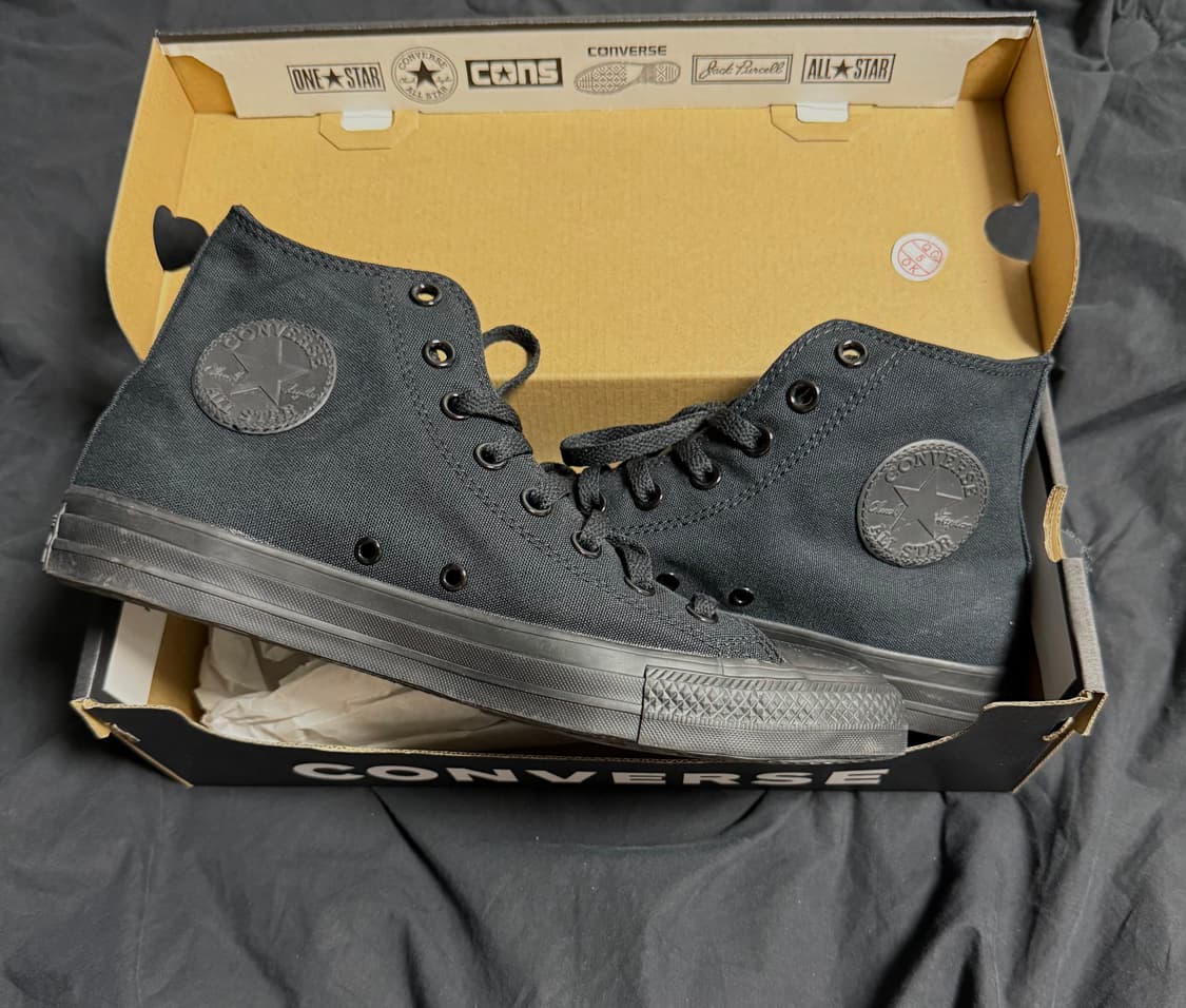 컨버스 하이 블랙 모노크롬 270 상품이미지1