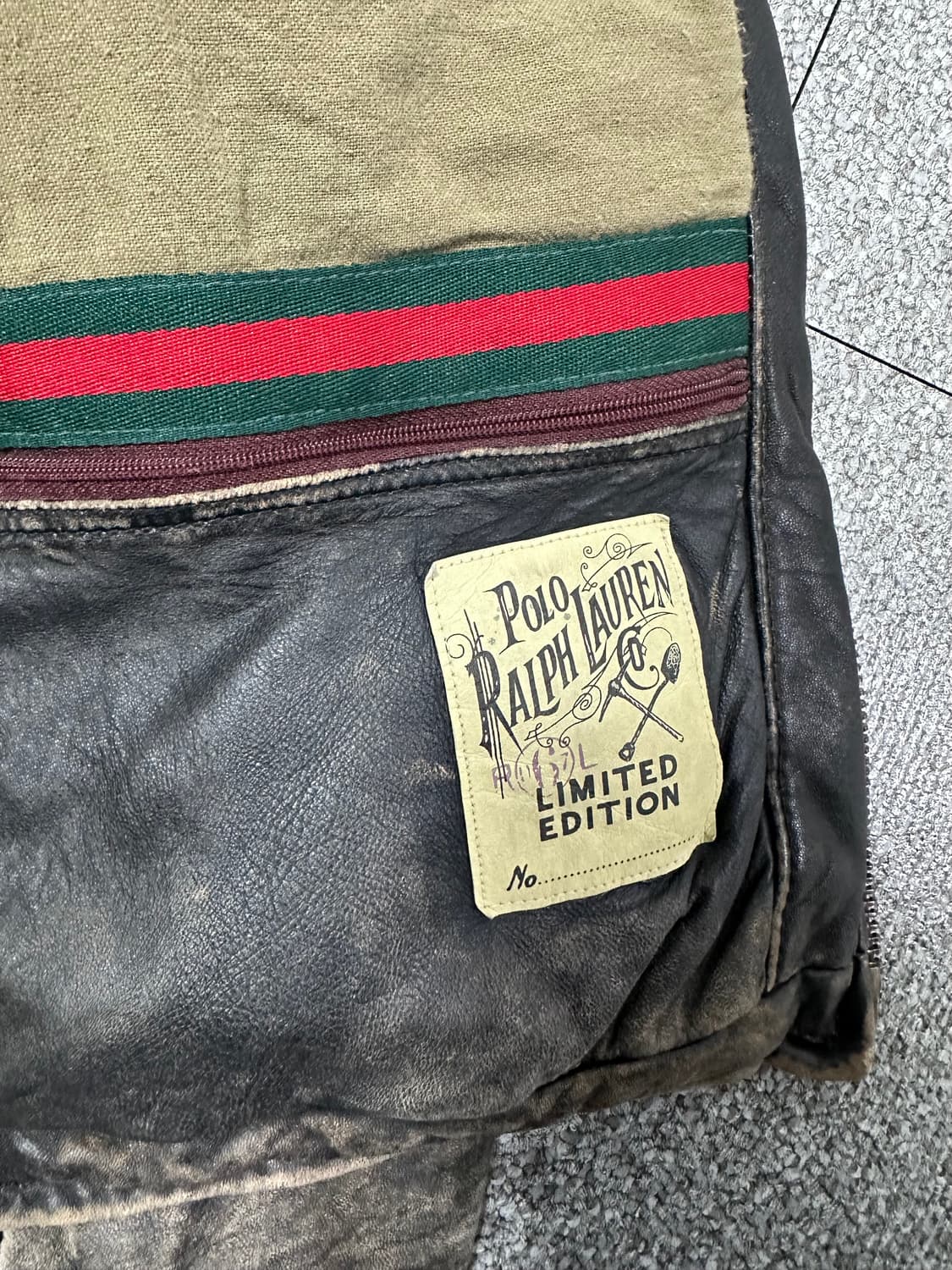 폴로랄프로렌 에이징 한정판 가죽자켓 레더자켓s 상품이미지3