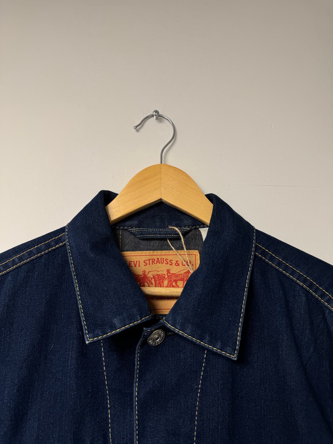 리바이스 타입원 type1 아이코닉 스티치 진청 데님자켓 청자켓 M 상품이미지4