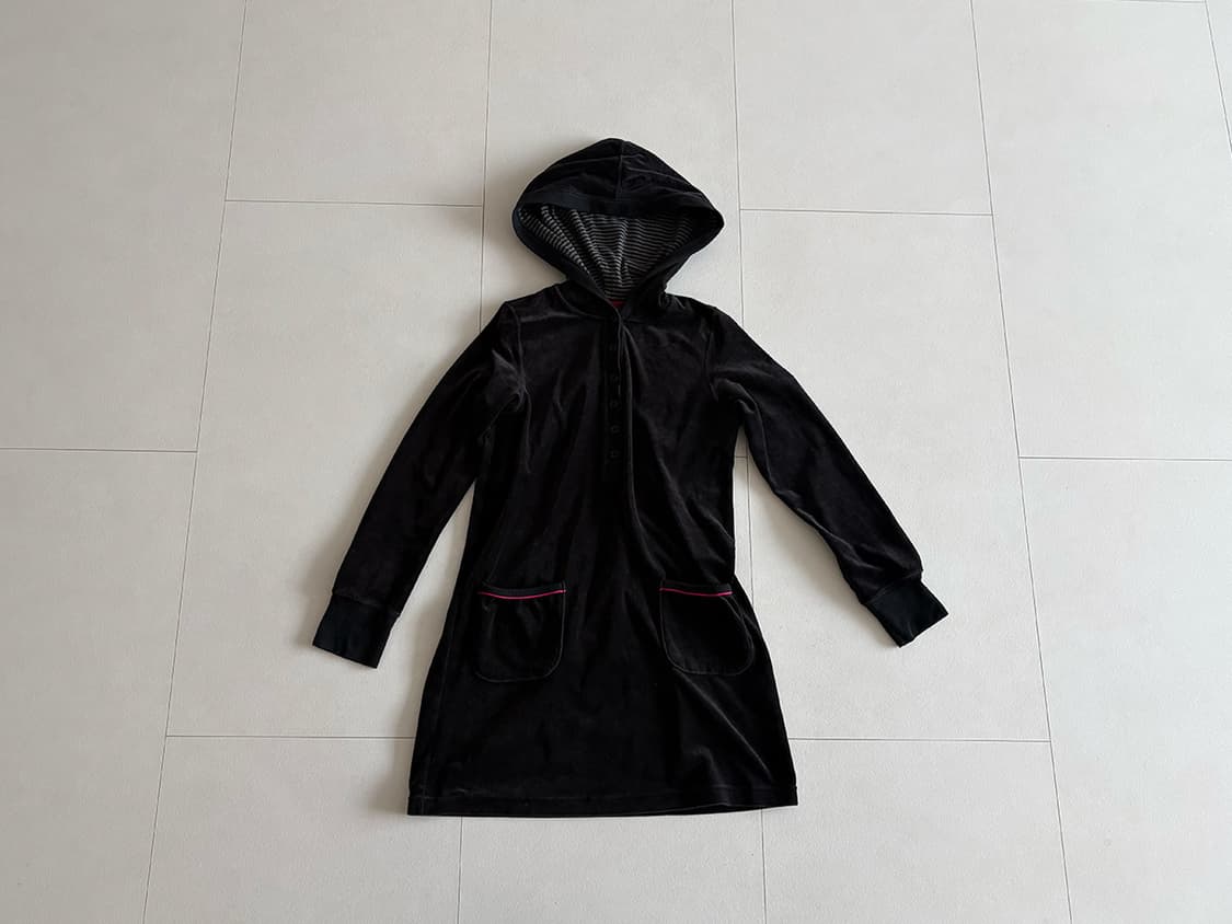 velour hoodie dress 상품이미지2