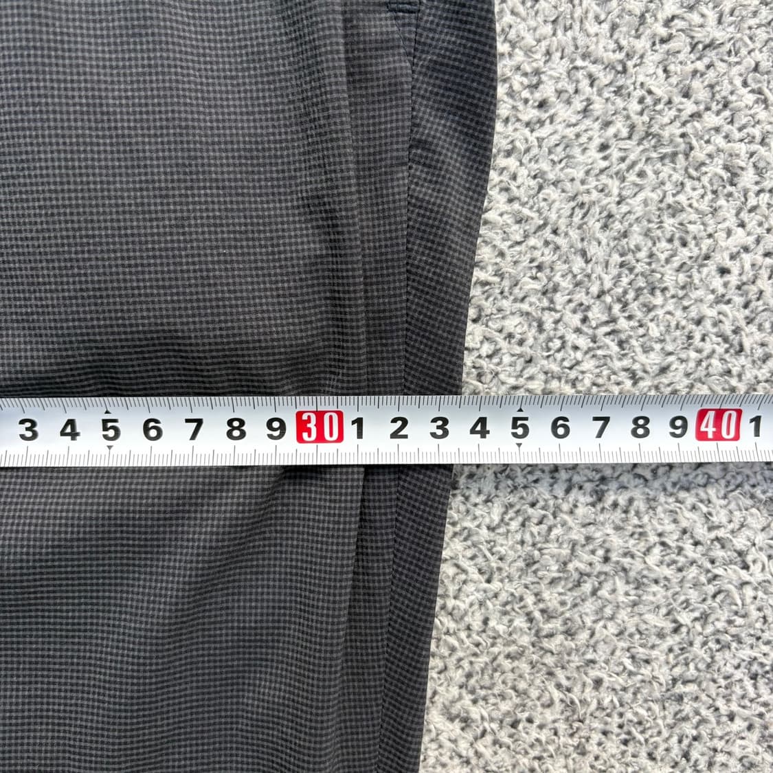 96 블랙앤화이트 골프 잔체크 바지 0420J 상품이미지9