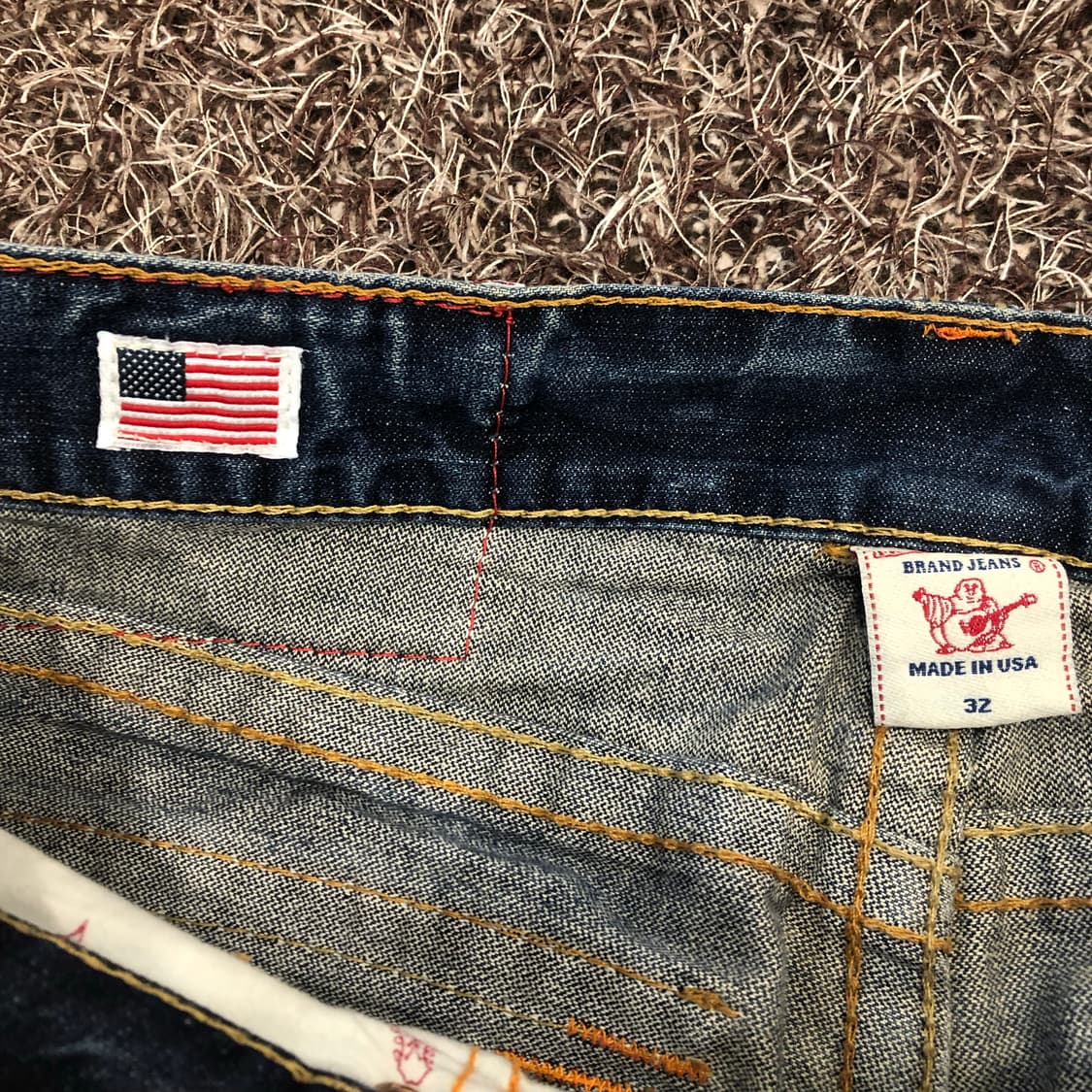 트루릴리전 레인보우 조이 플레어 부츠컷 워싱 데님 팬츠 상품이미지7