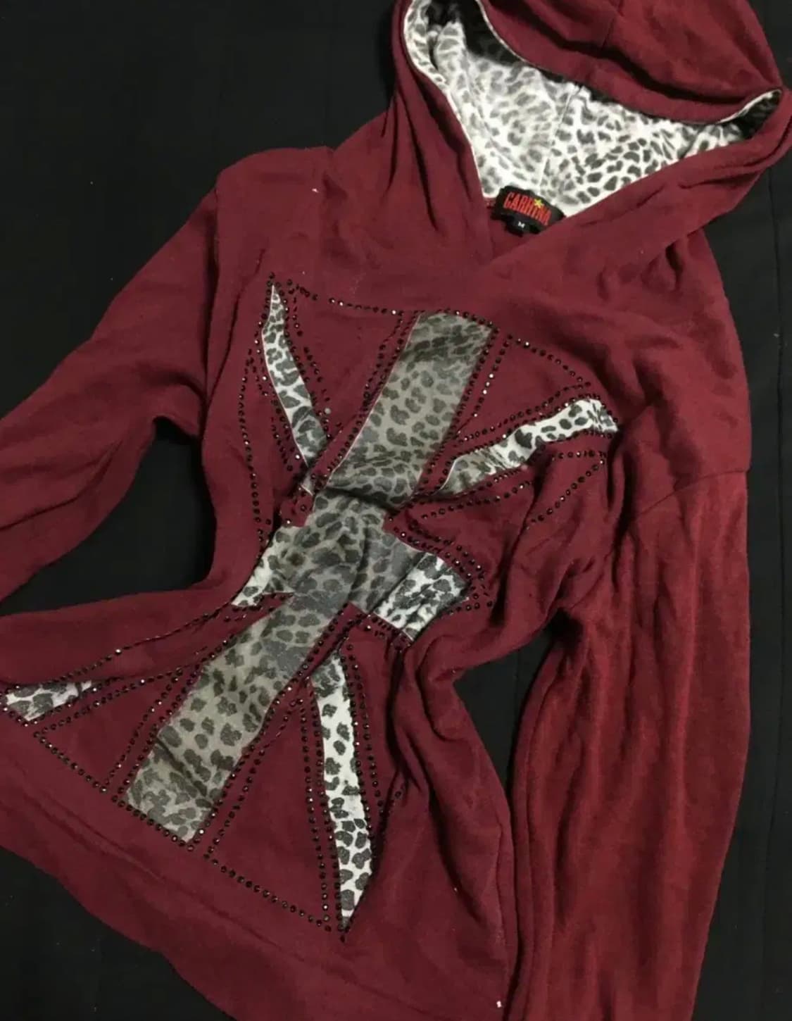 Gyaru leopard hoodie 상품이미지2