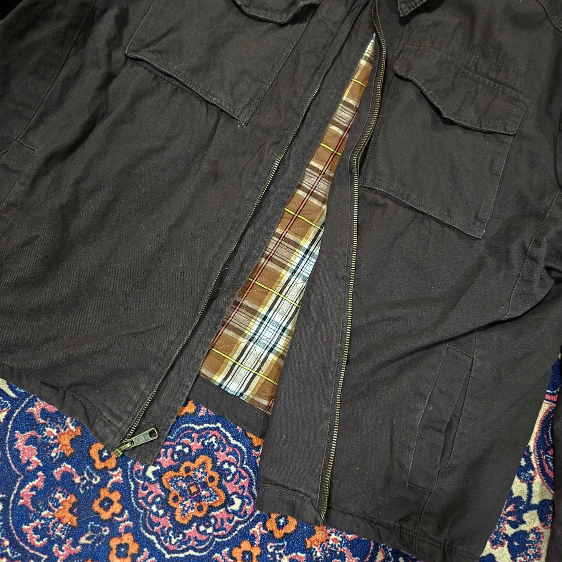 REEL LEGENDS in USA 워크웨어 체크 누빔 자켓
 상품이미지4