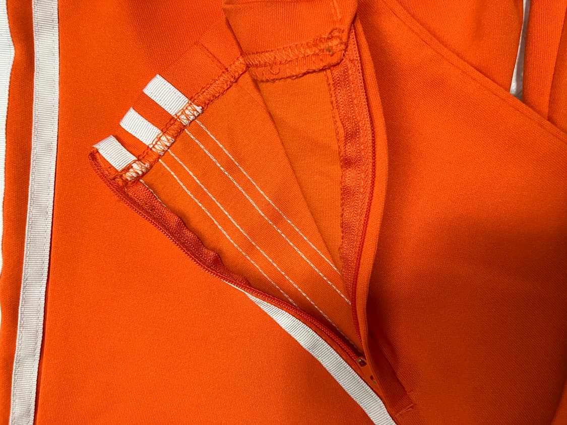 아디다스 오렌지 삼선 트레이닝 팬츠 L 상품이미지7