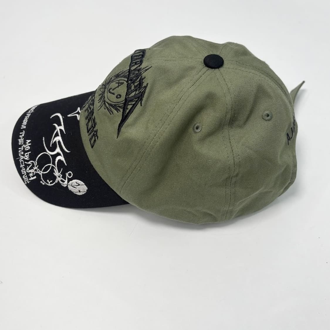 AJOBYAJO 그래픽 자수 볼캡 그린 상품이미지2