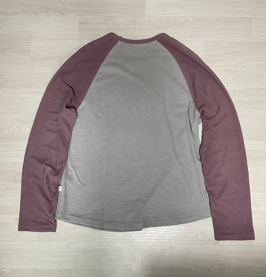 해칭룸 Raglan Tee Dark Pink/Grey 2사이즈 거의새상품 상품이미지3