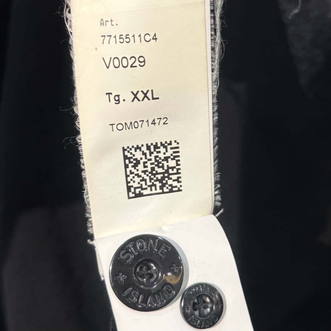 (2XL) 스톤아일랜드 511C4 라이트 울 니트 가디건 블랙 상품이미지5