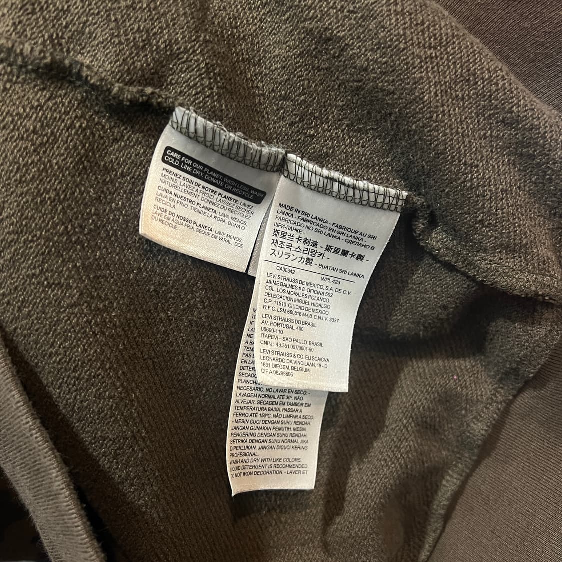 리바이스 카모 후드집업 상품이미지4