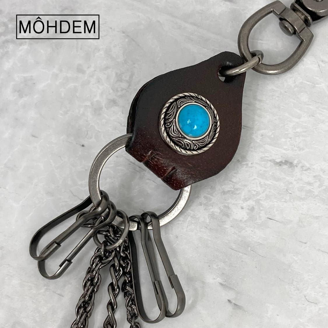 웨스턴 y2k 터키석 바지체인 키링 상품이미지5