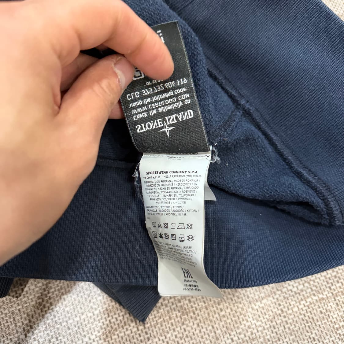 스톤아일랜드 네이비 스웻 XL 상품이미지6