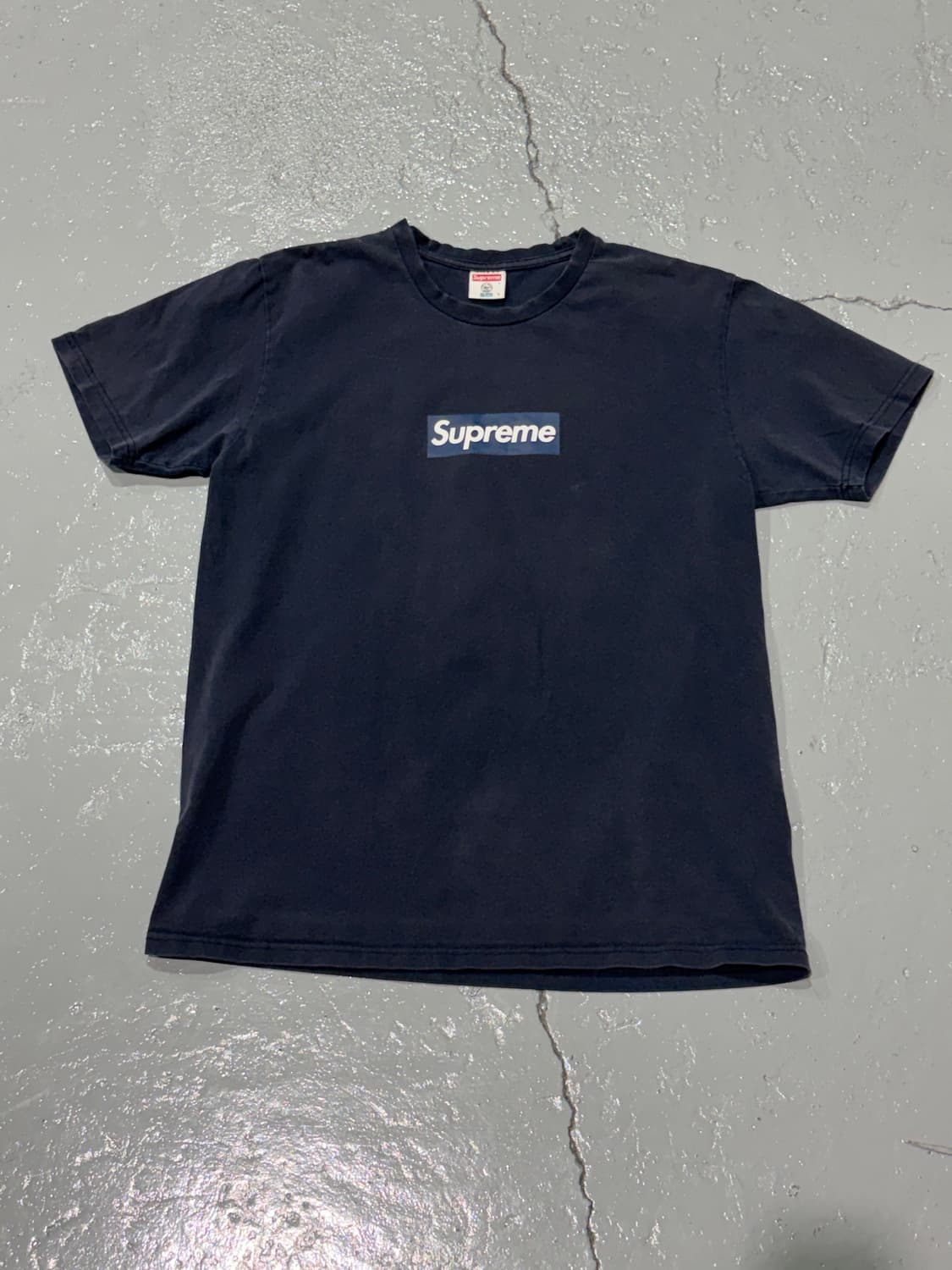 15SS 슈프림(Supreme) X 뉴욕 양키즈 네이비 반팔 티셔츠 상품이미지1